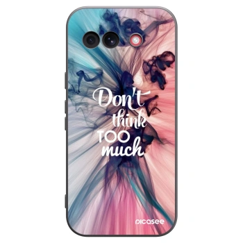 Picasee silikonowe czarne etui na Google Pixel 10a - Don't think TOO much