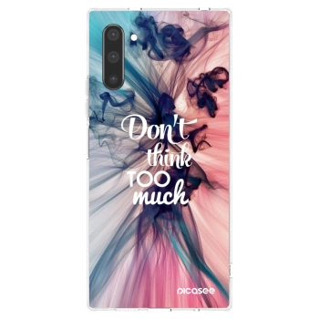 Picasee silikonowe przeźroczyste etui na Samsung Galaxy Note 10 N970F - Don't think TOO much