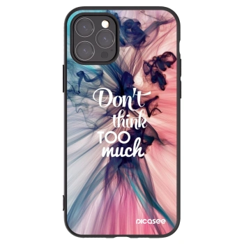 Picasee silikonowe czarne etui na Apple iPhone 11 Pro - Don't think TOO much