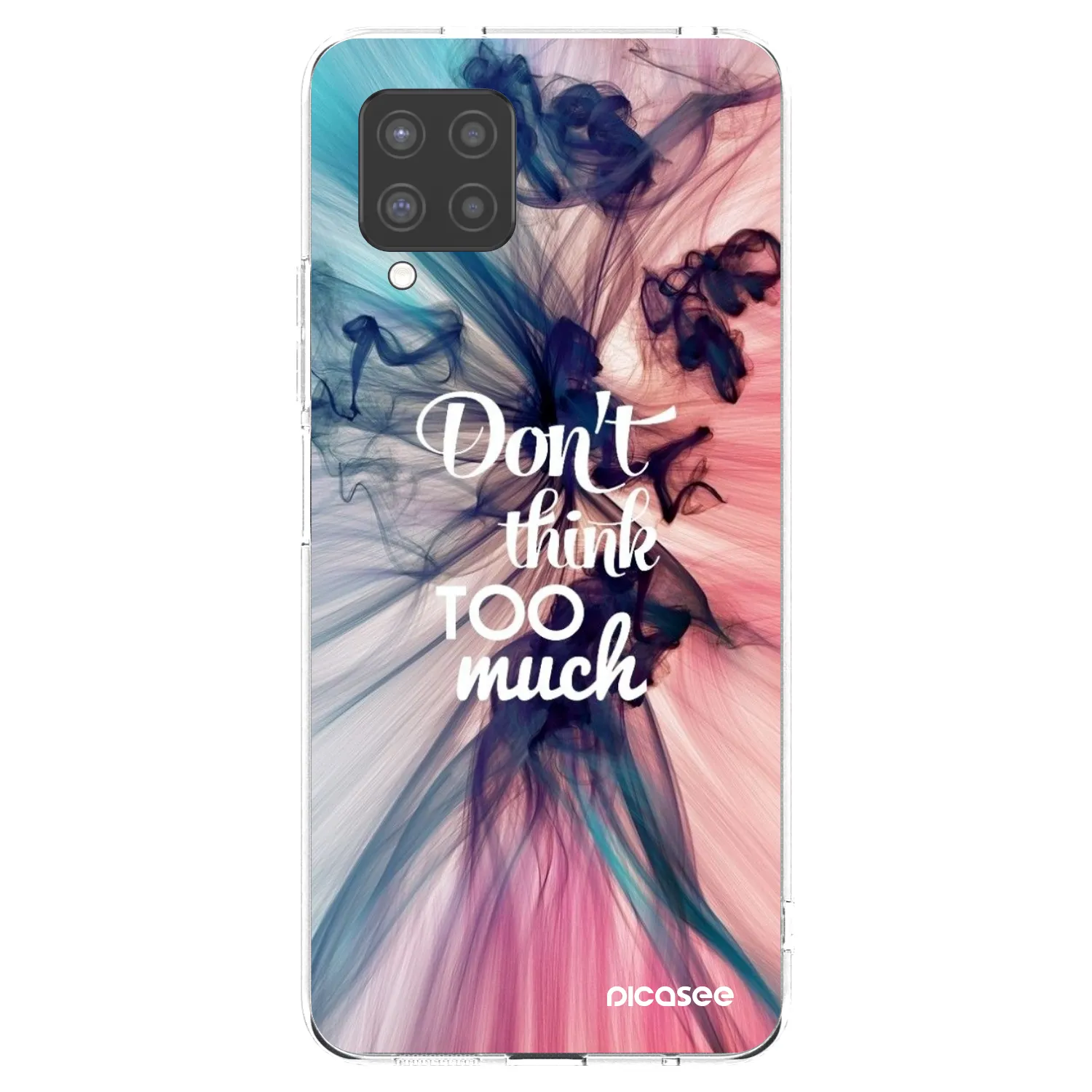 Picasee silikonowe przeźroczyste etui na Samsung Galaxy A42 A426B - Don't think TOO much
