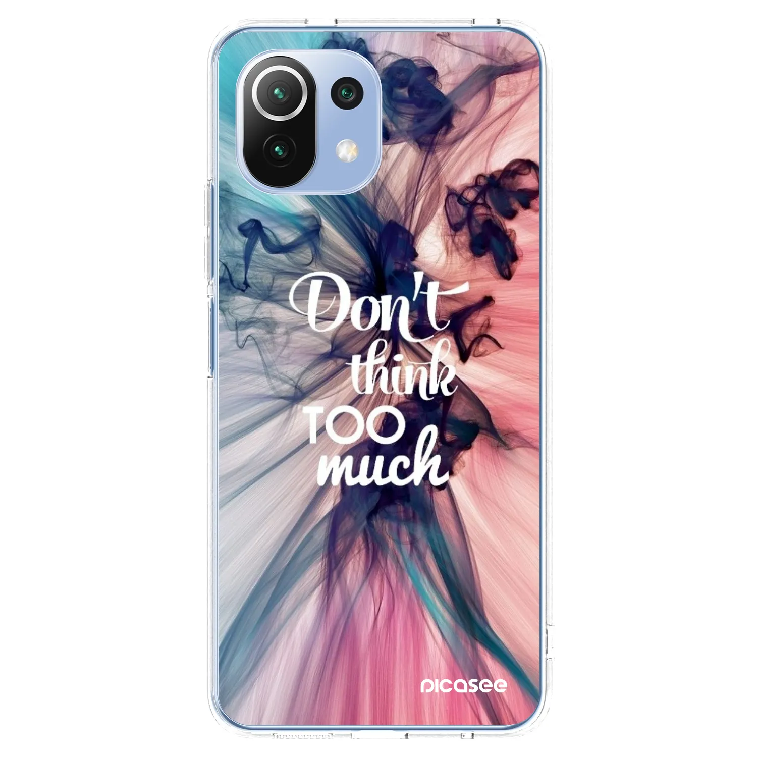 Picasee silikonowe przeźroczyste etui na Xiaomi Mi 11 Lite - Don't think TOO much