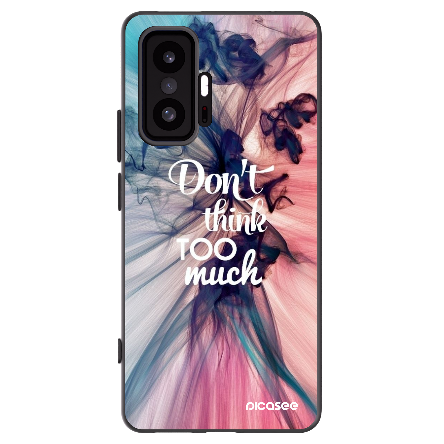 Picasee silikonowe czarne etui na Xiaomi 11T Pro - Don't think TOO much
