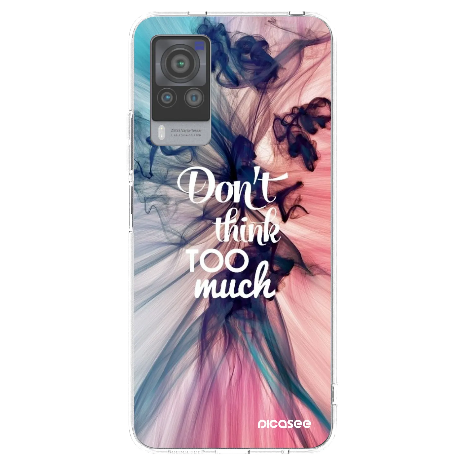 Picasee silikonowe przeźroczyste etui na Vivo X60 Pro 5G - Don't think TOO much