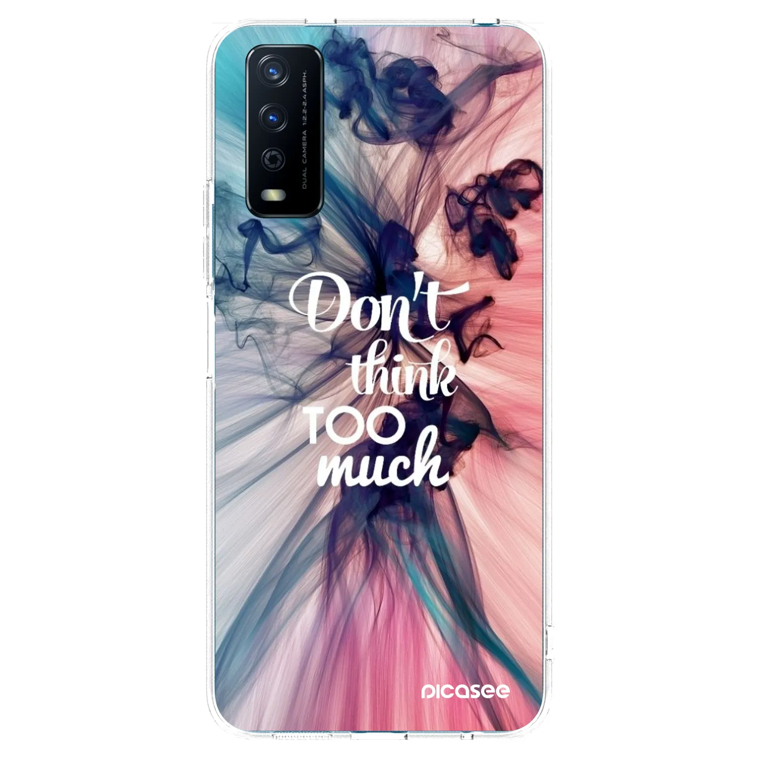 Picasee silikonowe przeźroczyste etui na Vivo Y11s - Don't think TOO much