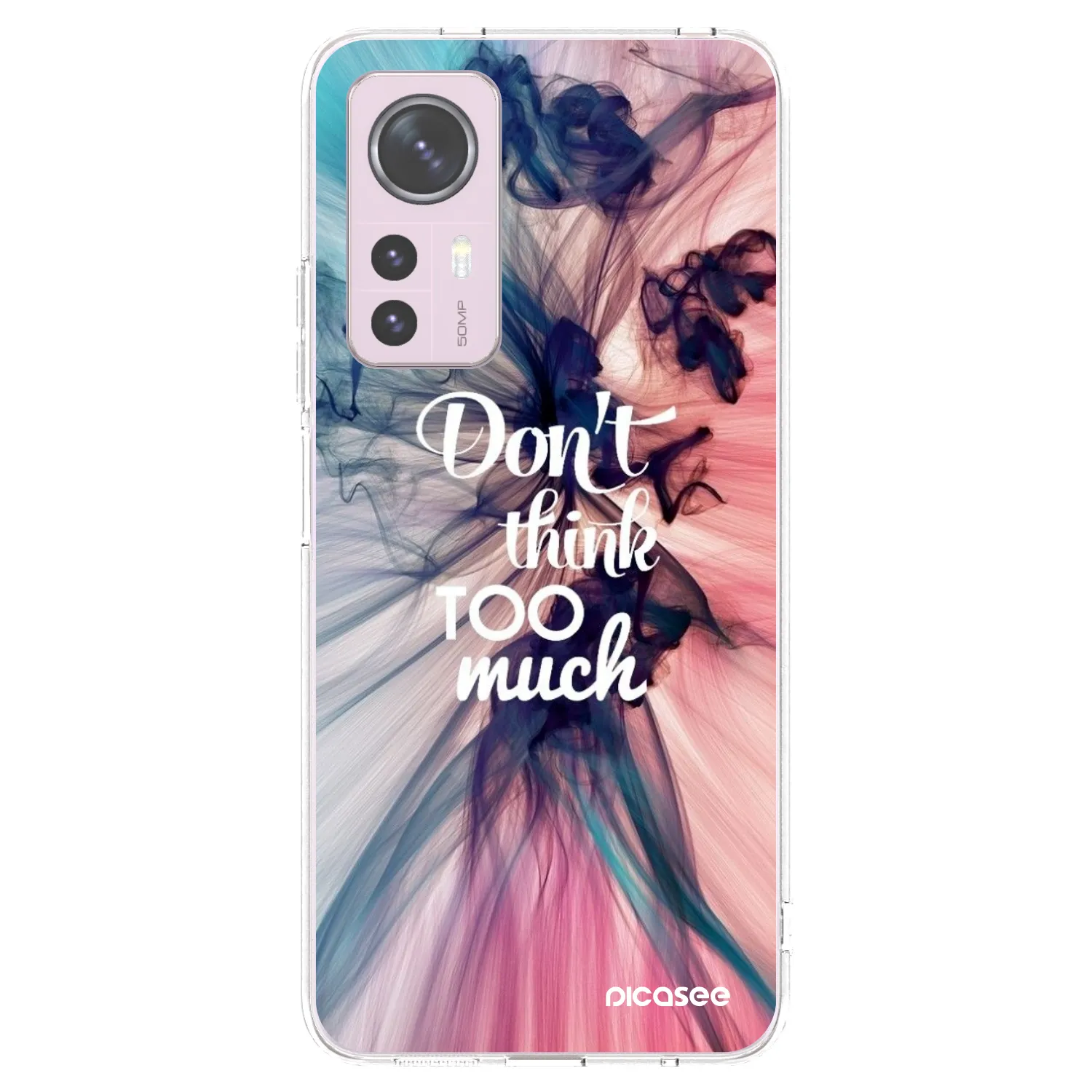 Picasee silikonowe przeźroczyste etui na Xiaomi 12 - Don't think TOO much