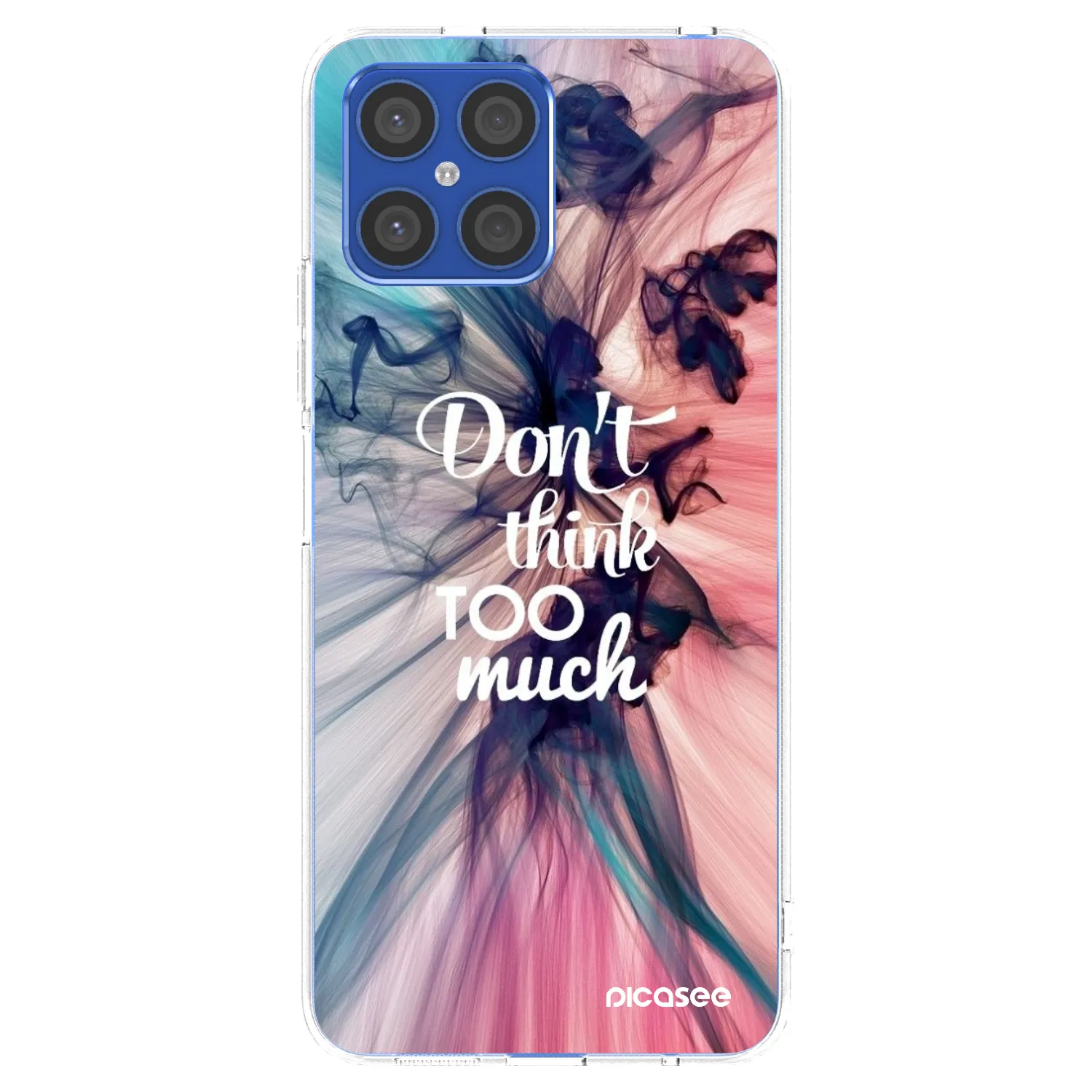 Picasee silikonowe przeźroczyste etui na Honor X8 4G - Don't think TOO much