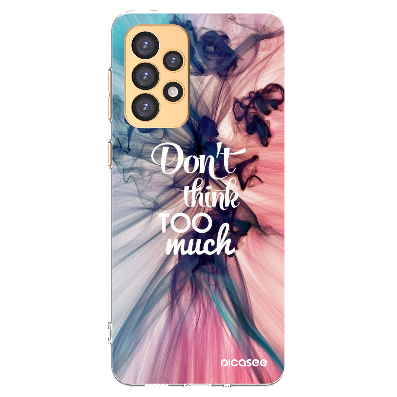 Picasee silikonowe przeźroczyste etui na Samsung Galaxy A33 5G A336 - Don't think TOO much