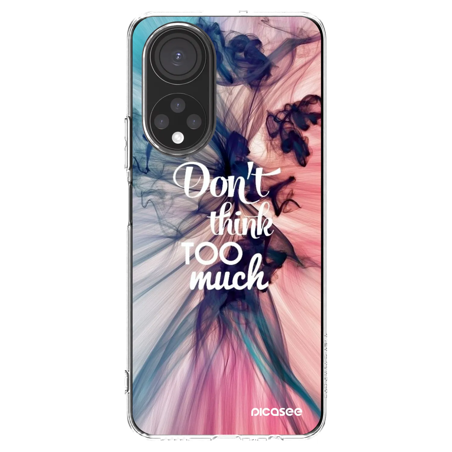 Picasee silikonowe przeźroczyste etui na Honor X7 - Don't think TOO much