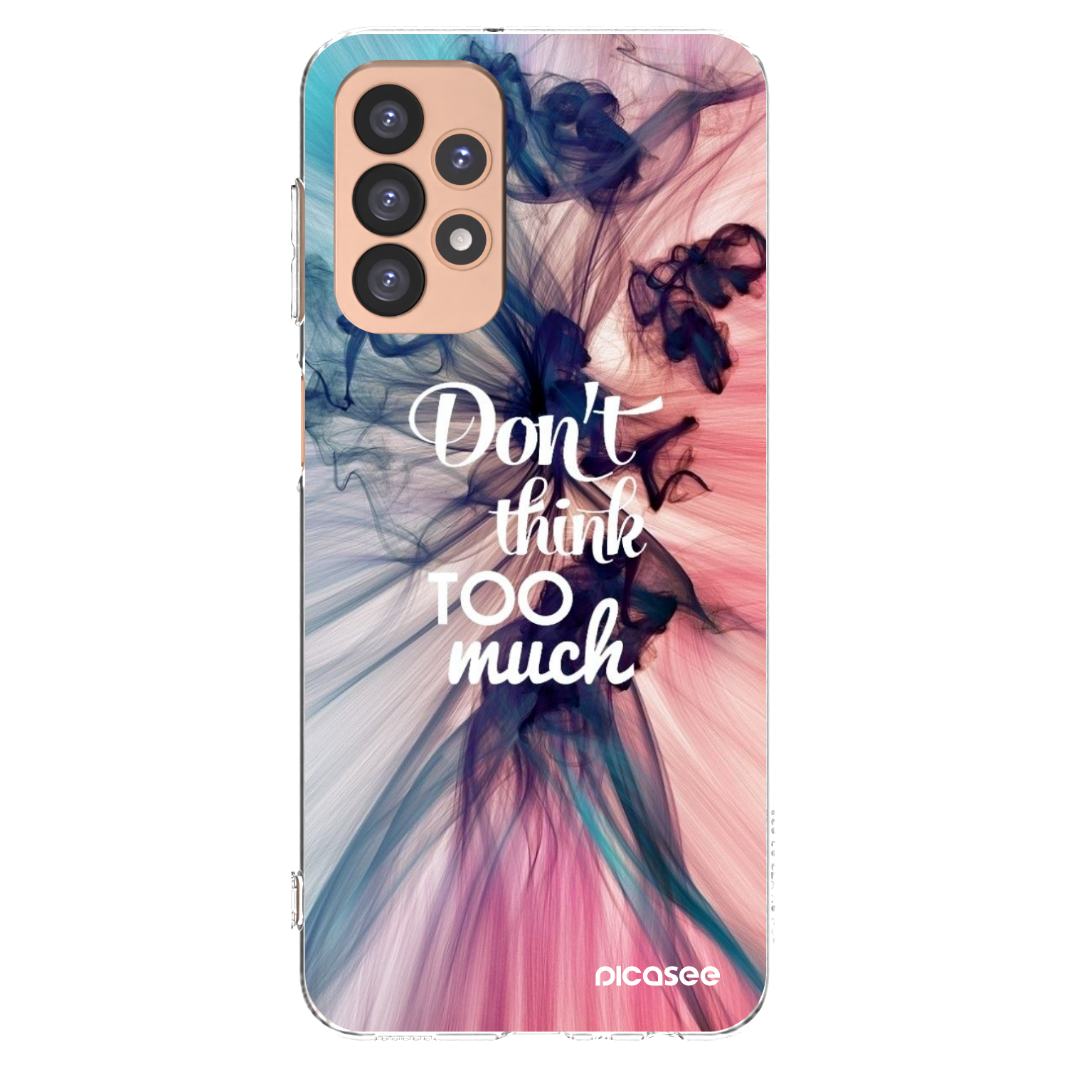 Picasee silikonowe przeźroczyste etui na Samsung Galaxy A23 A236B 5G - Don't think TOO much