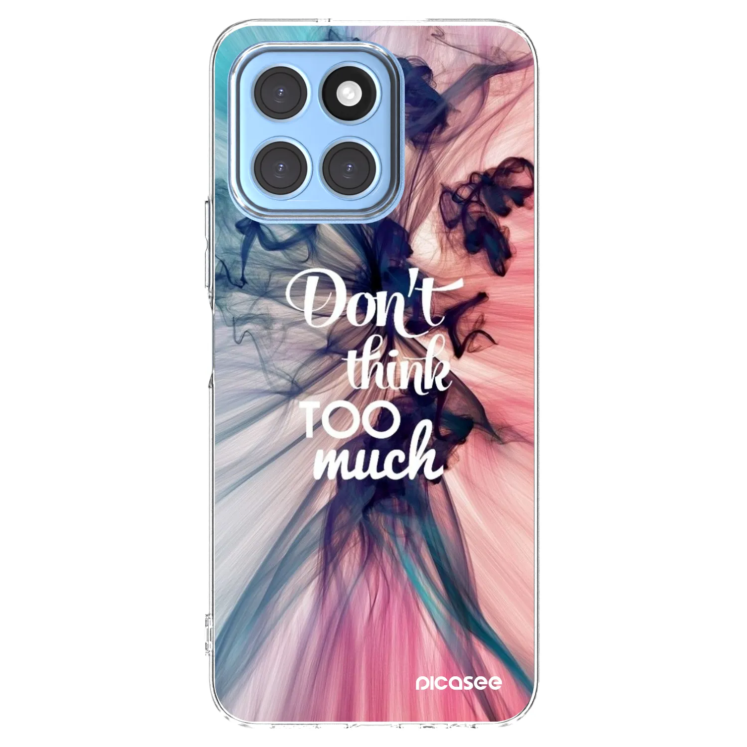 Picasee silikonowe przeźroczyste etui na Honor X8 5G - Don't think TOO much