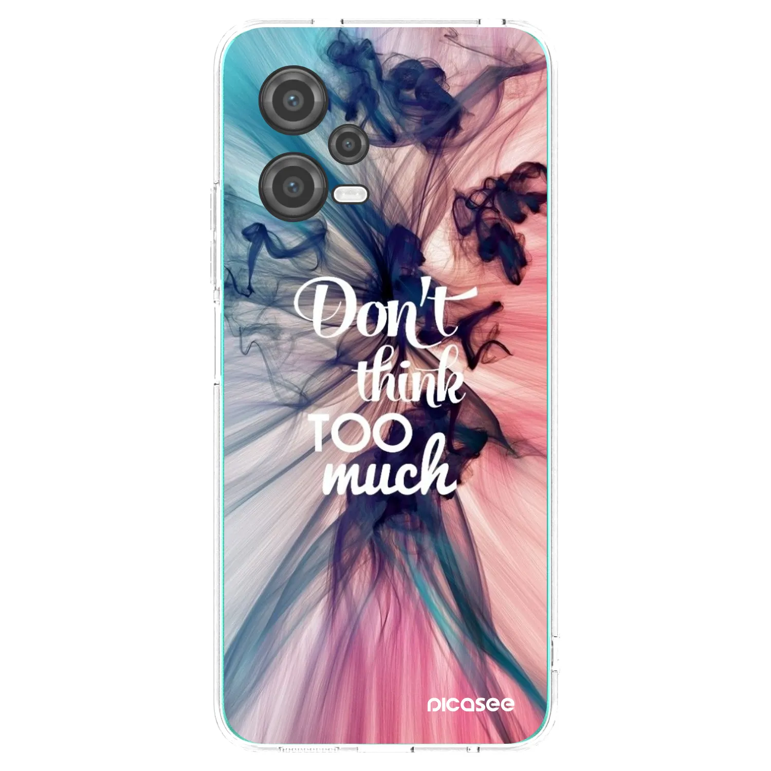 Picasee silikonowe przeźroczyste etui na Xiaomi Poco X5 - Don't think TOO much
