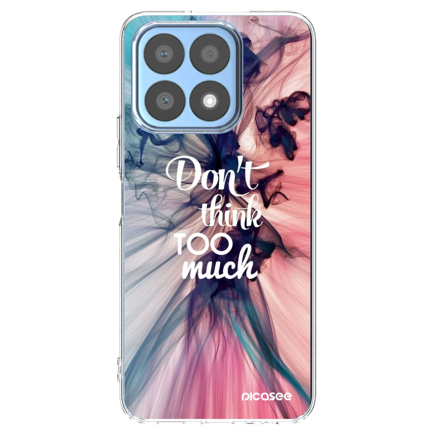 Picasee silikonowe przeźroczyste etui na Honor X8a - Don't think TOO much