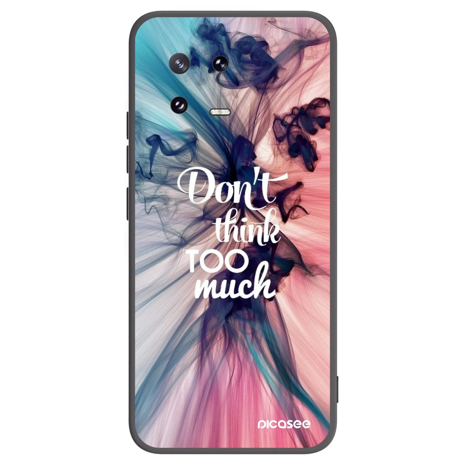 Picasee silikonowe czarne etui na Xiaomi 13 Pro - Don't think TOO much