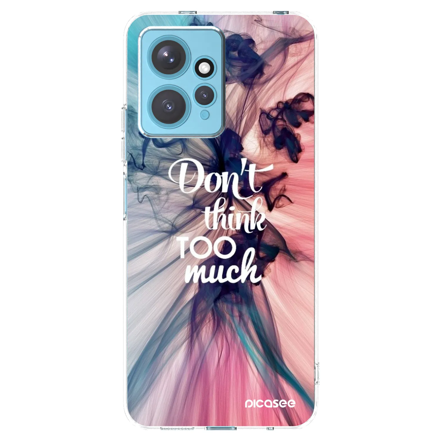 Picasee silikonowe przeźroczyste etui na Xiaomi Redmi Note 12 4G - Don't think TOO much