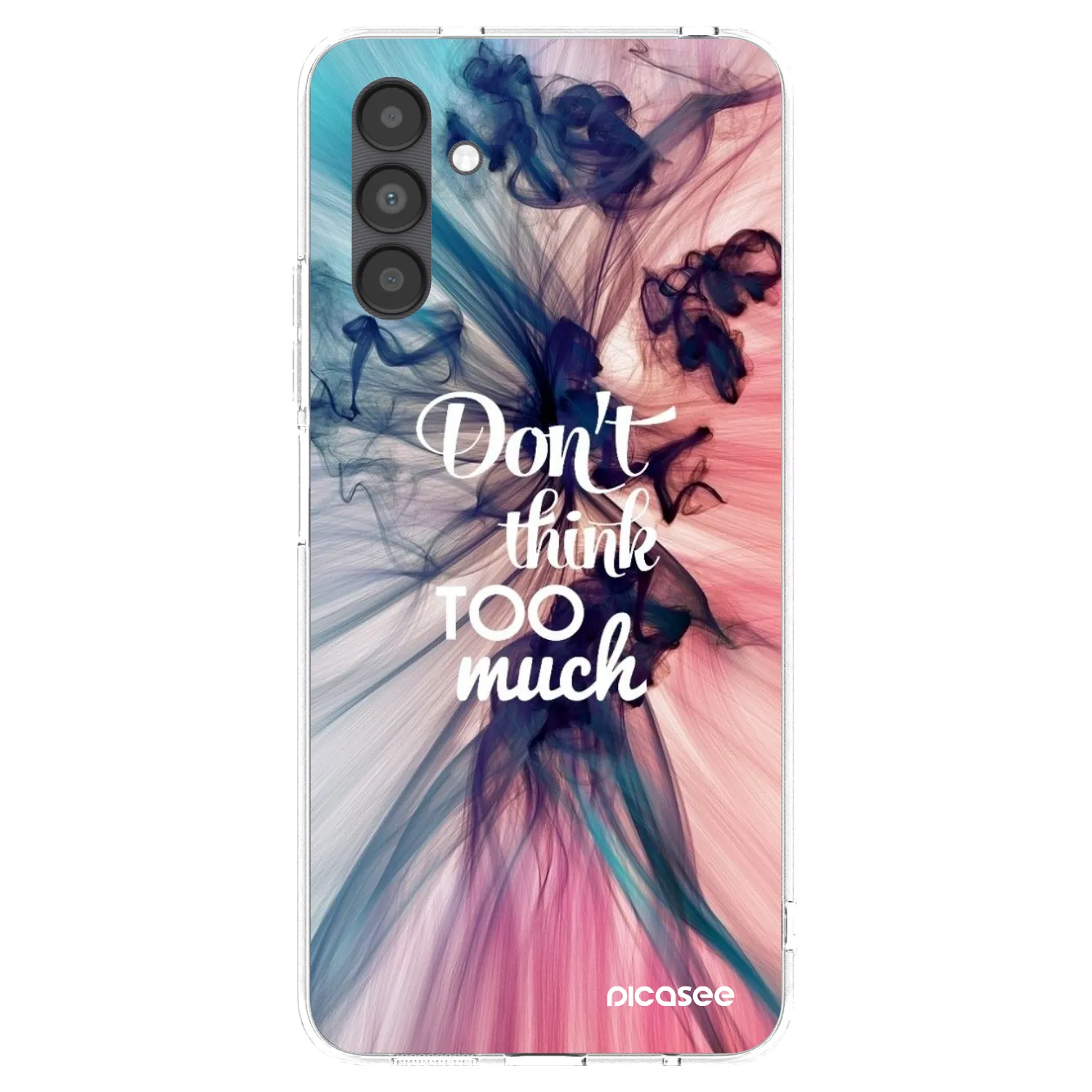 Picasee silikonowe przeźroczyste etui na Samsung Galaxy A04s A047F - Don't think TOO much