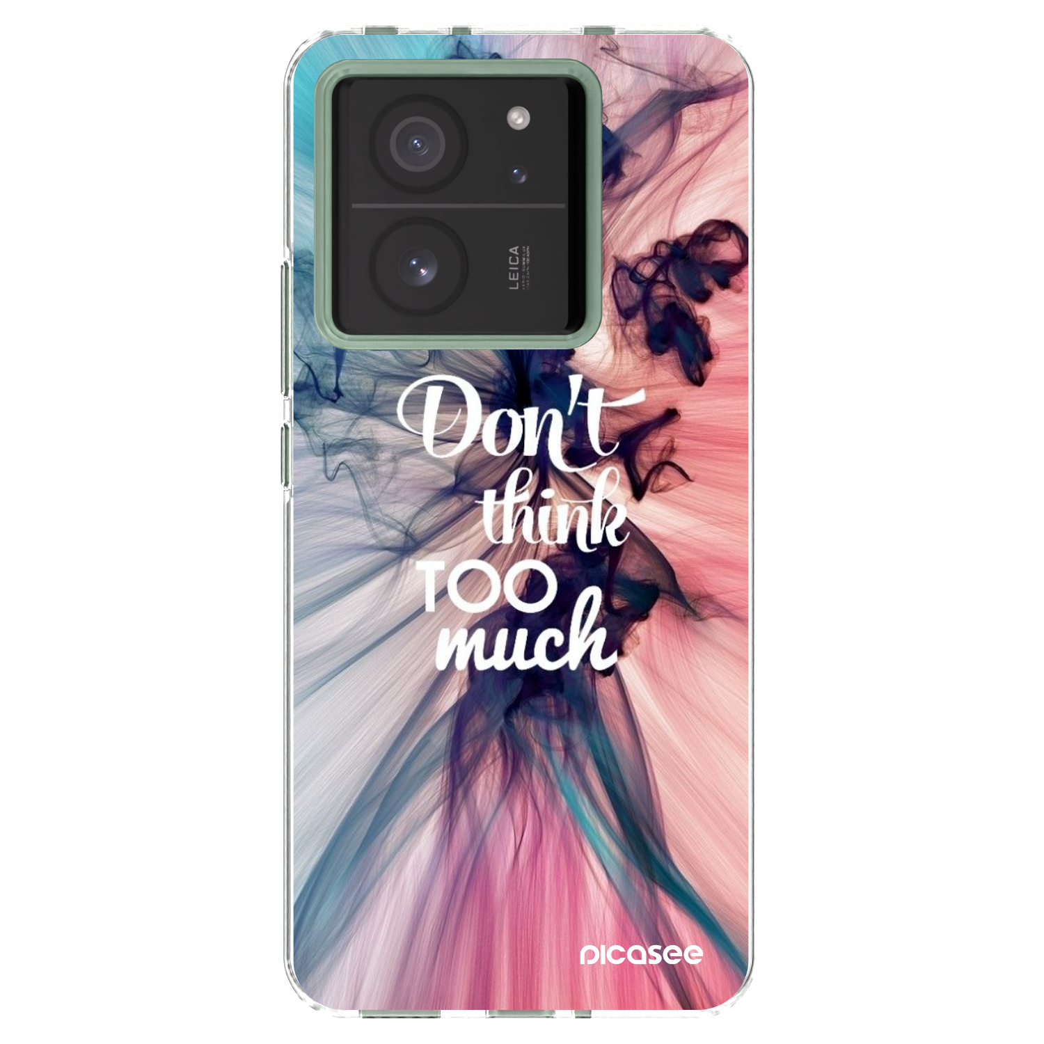 Picasee silikonowe przeźroczyste etui na Xiaomi 13T Pro - Don't think TOO much