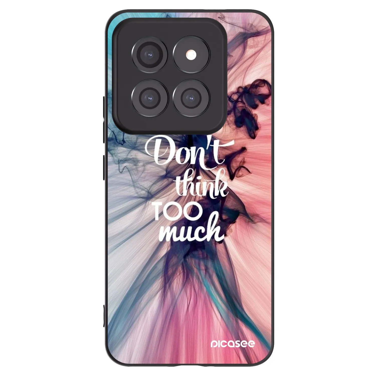 Picasee silikonowe czarne etui na Xiaomi 14 Pro - Don't think TOO much
