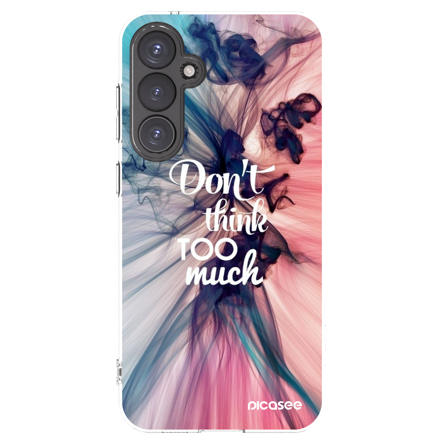 Picasee silikonowe przeźroczyste etui na Samsung Galaxy S23 FE S711B - Don't think TOO much