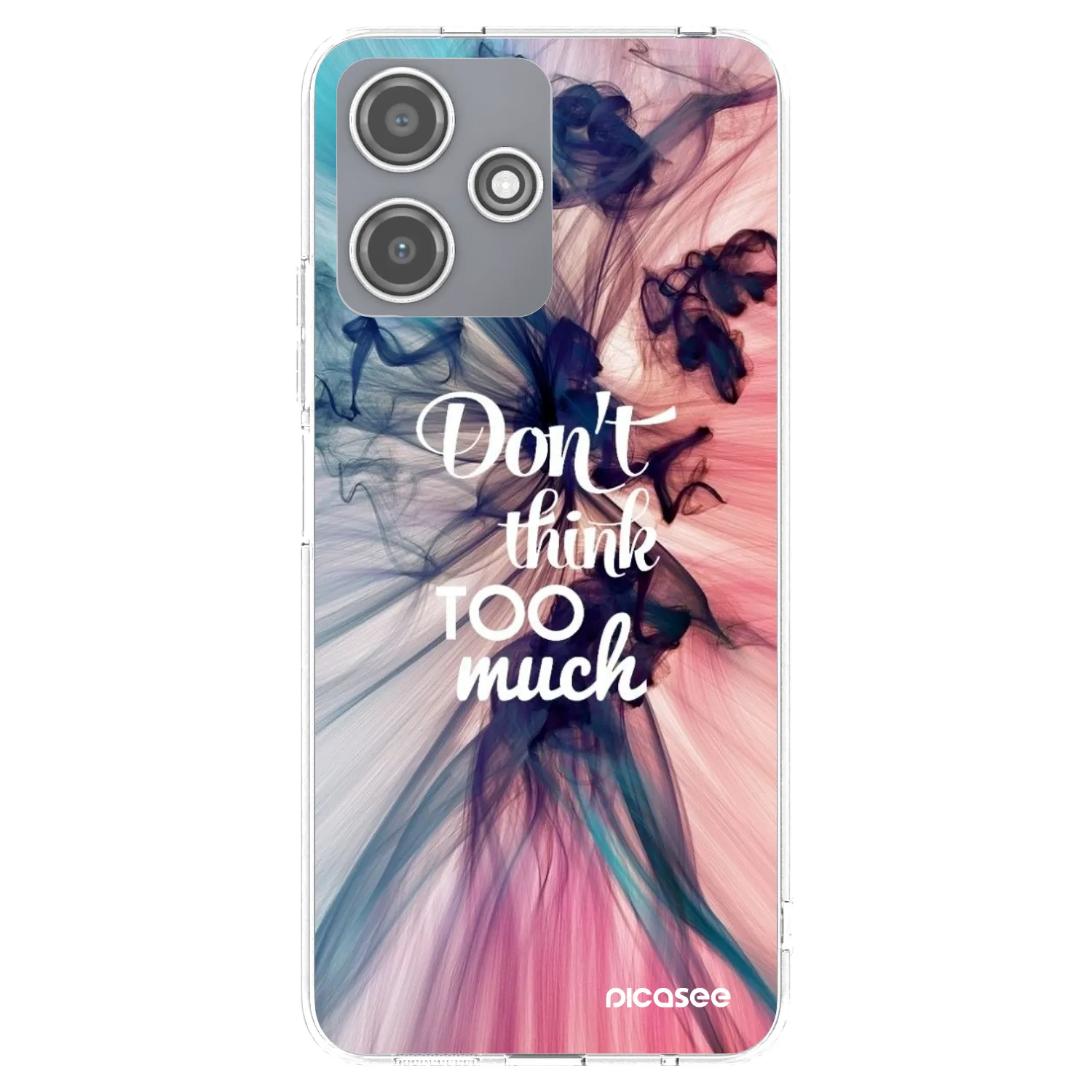 Picasee silikonowe przeźroczyste etui na Xiaomi Redmi 12 5G - Don't think TOO much