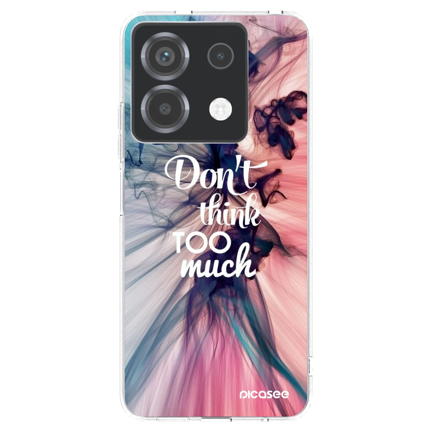 Picasee silikonowe przeźroczyste etui na Xiaomi Poco X6 - Don't think TOO much