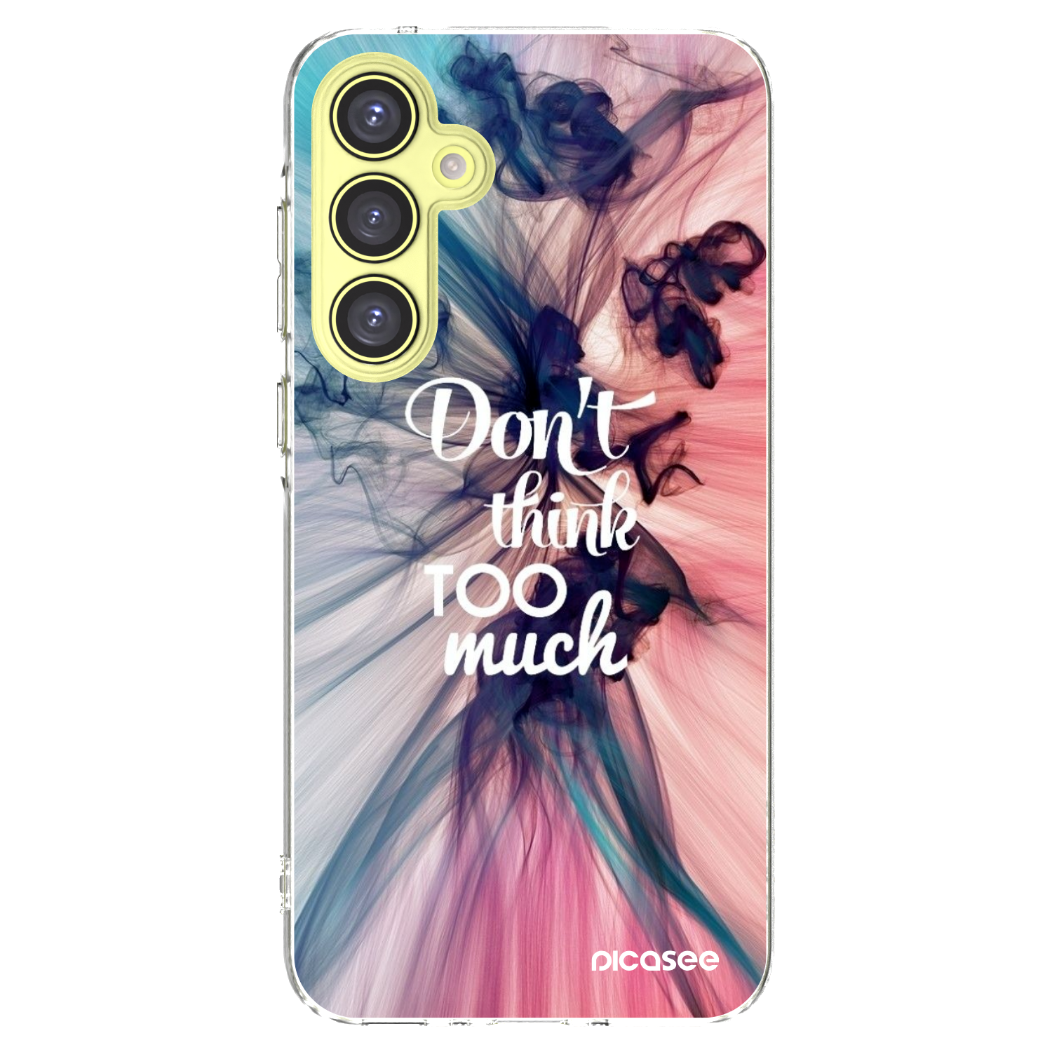 Picasee silikonowe przeźroczyste etui na Samsung Galaxy A35 5G A356B - Don't think TOO much