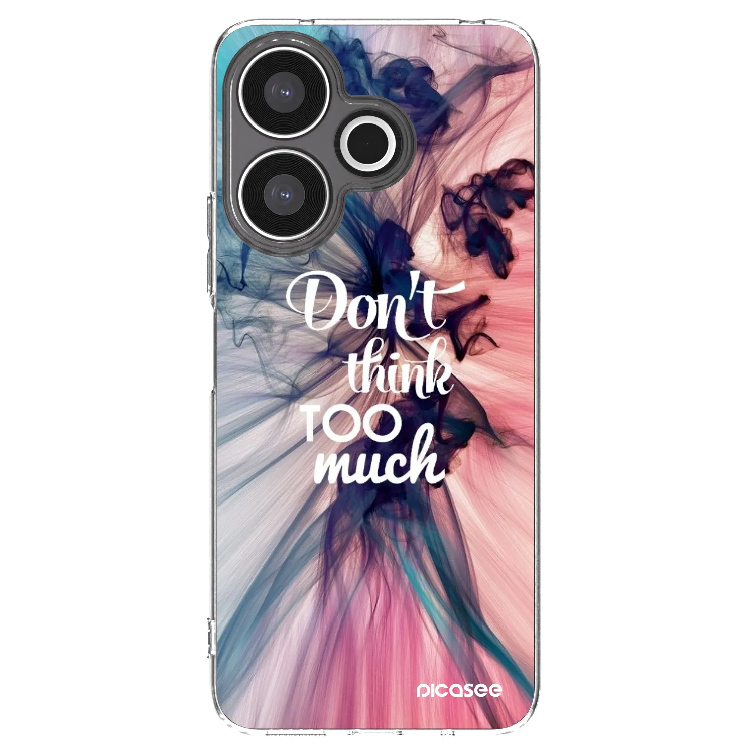 Picasee silikonowe przeźroczyste etui na Xiaomi Redmi 13 4G - Don't think TOO much