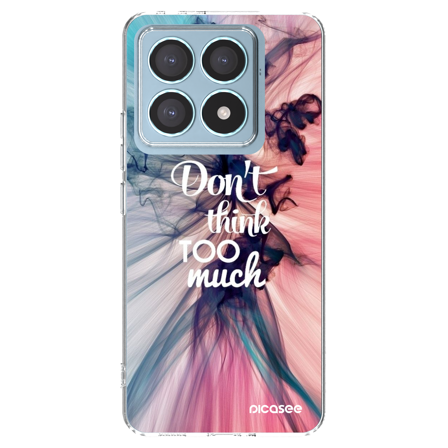 Picasee silikonowe przeźroczyste etui na Xiaomi 14T Pro - Don't think TOO much