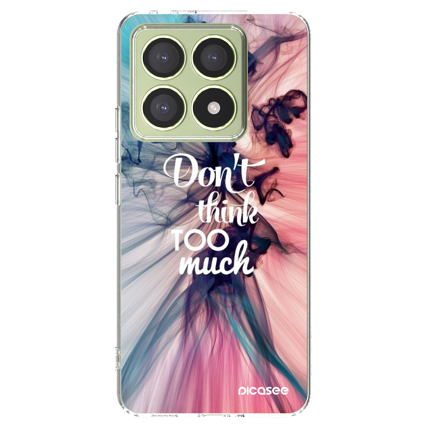Picasee silikonowe przeźroczyste etui na Xiaomi 14T - Don't think TOO much
