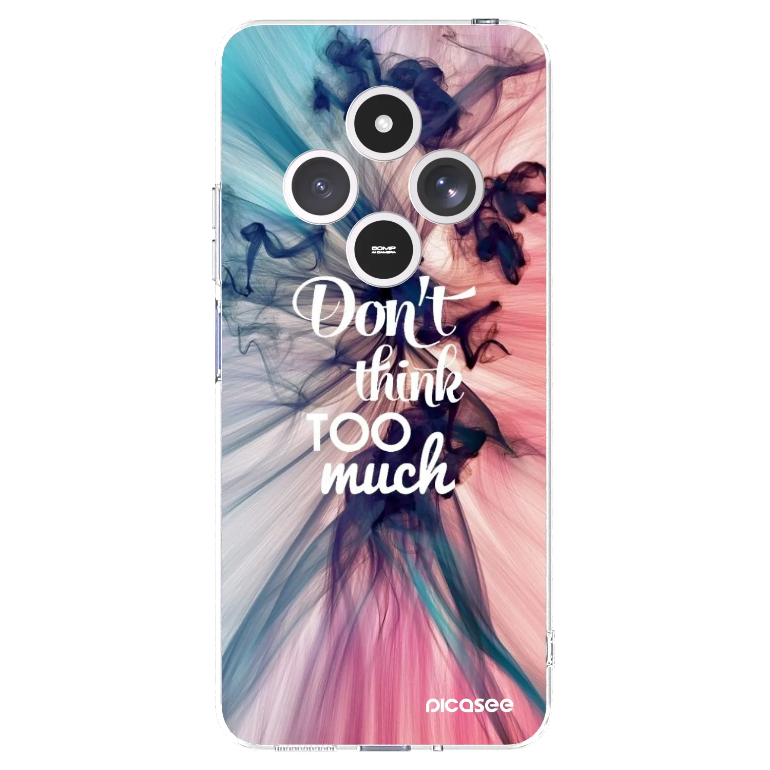Picasee silikonowe przeźroczyste etui na Xiaomi Redmi 14C - Don't think TOO much