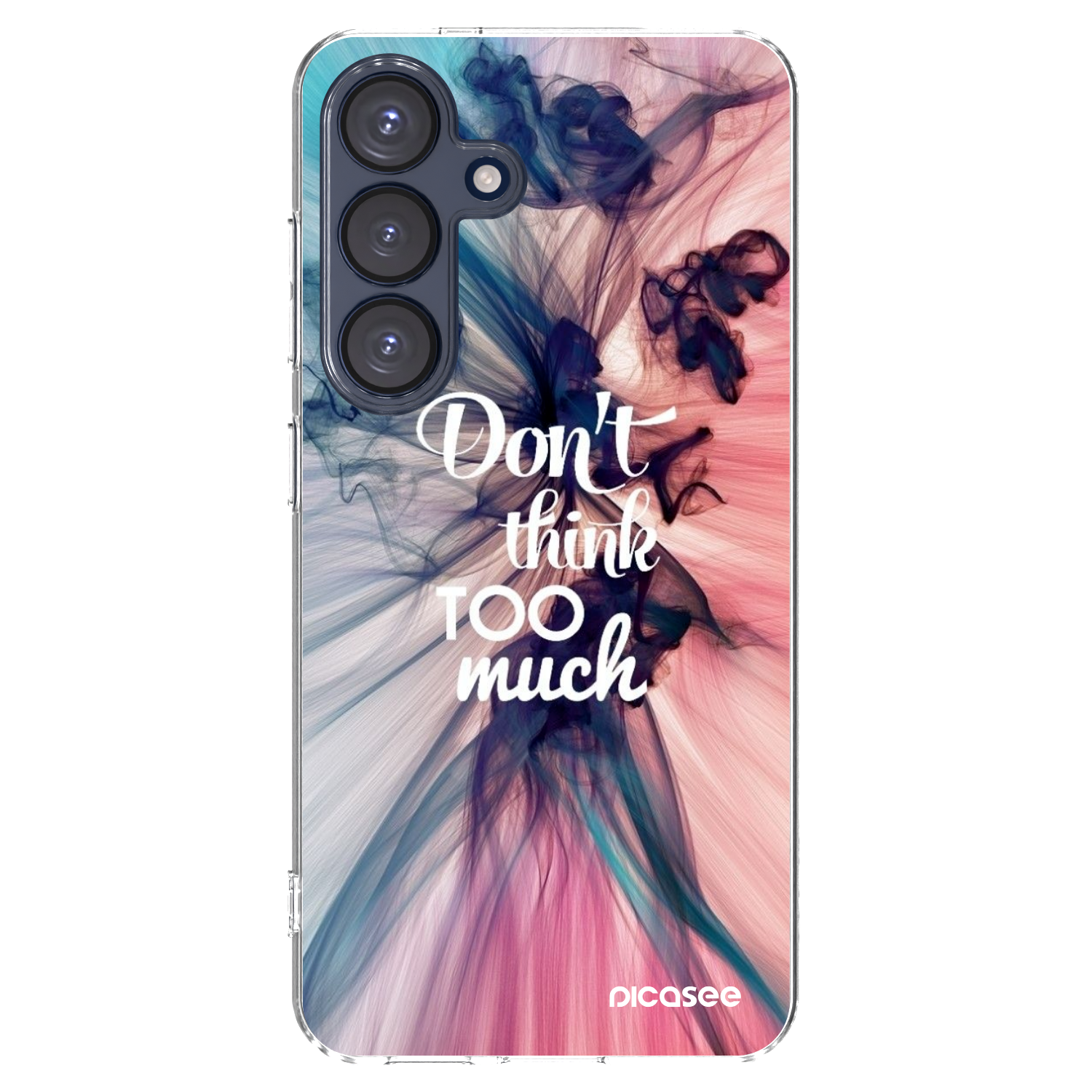 Picasee silikonowe przeźroczyste etui na Samsung Galaxy S25 5G - Don't think TOO much