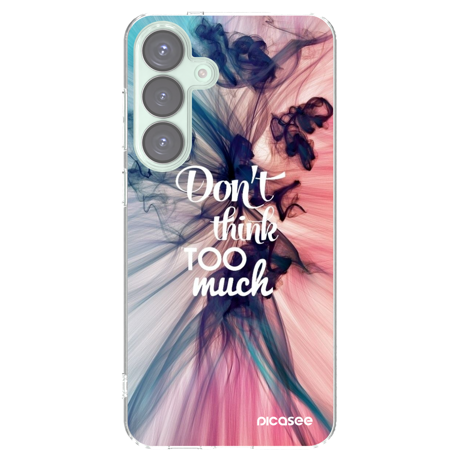 Picasee silikonowe przeźroczyste etui na Samsung Galaxy S25+ 5G - Don't think TOO much