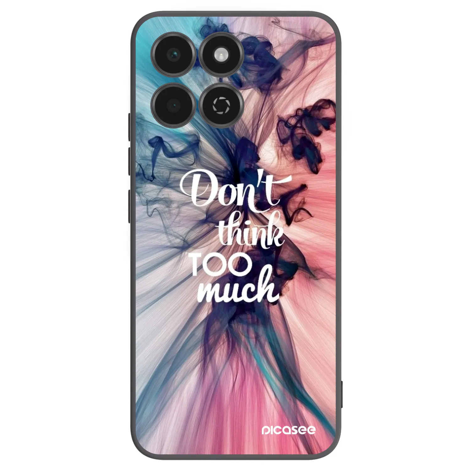 Picasee silikonowe czarne etui na Honor 200 Smart 5G - Don't think TOO much