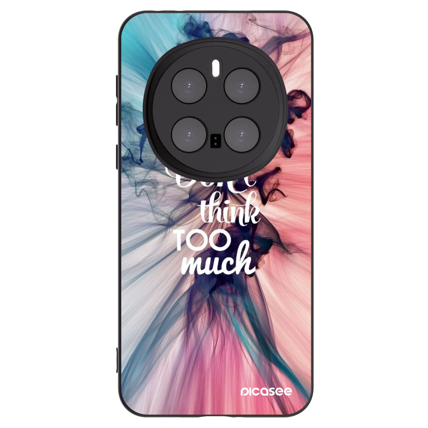 Picasee silikonowe czarne etui na Honor Magic7 Pro 5G - Don't think TOO much