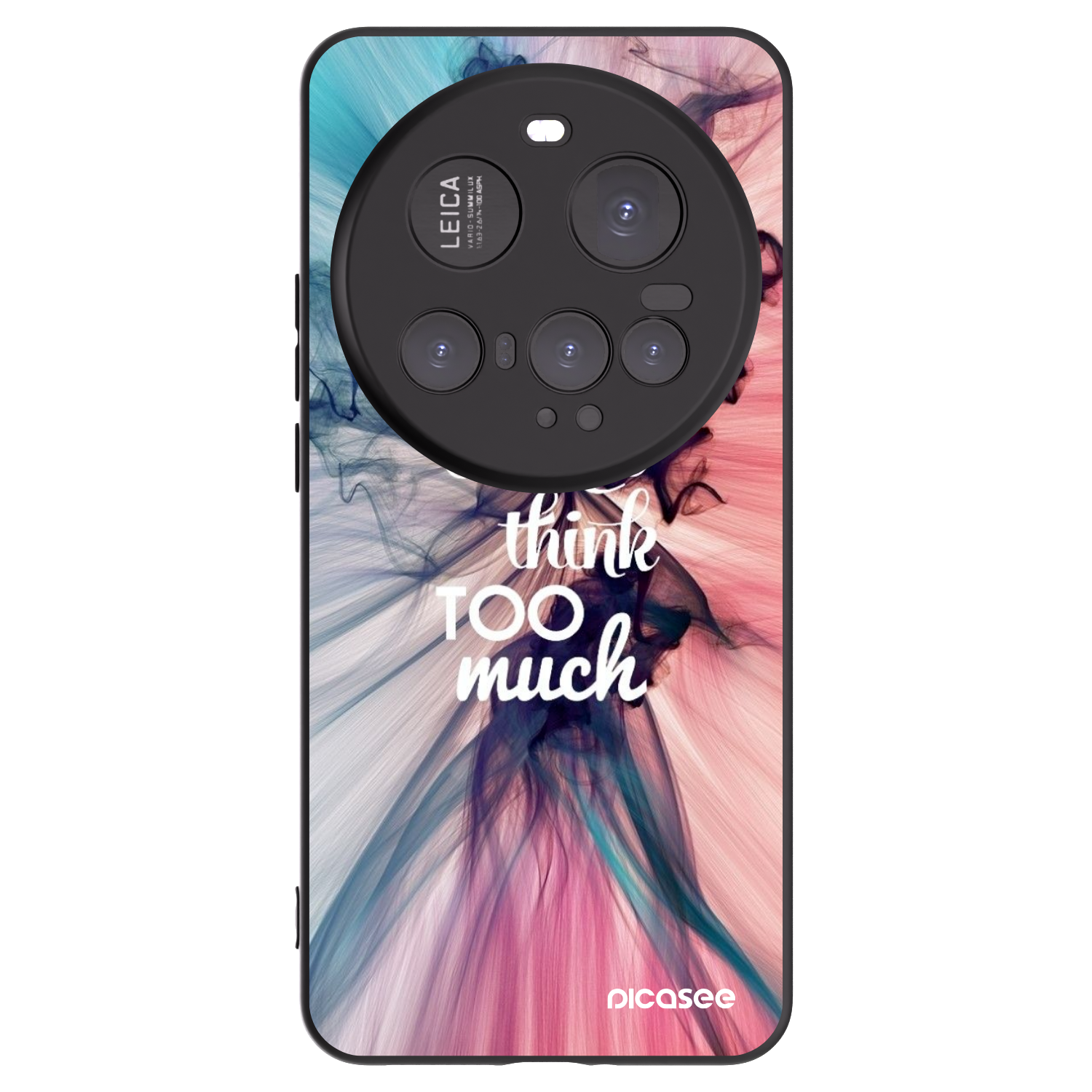 Picasee silikonowe czarne etui na Xiaomi 15 Ultra - Don't think TOO much