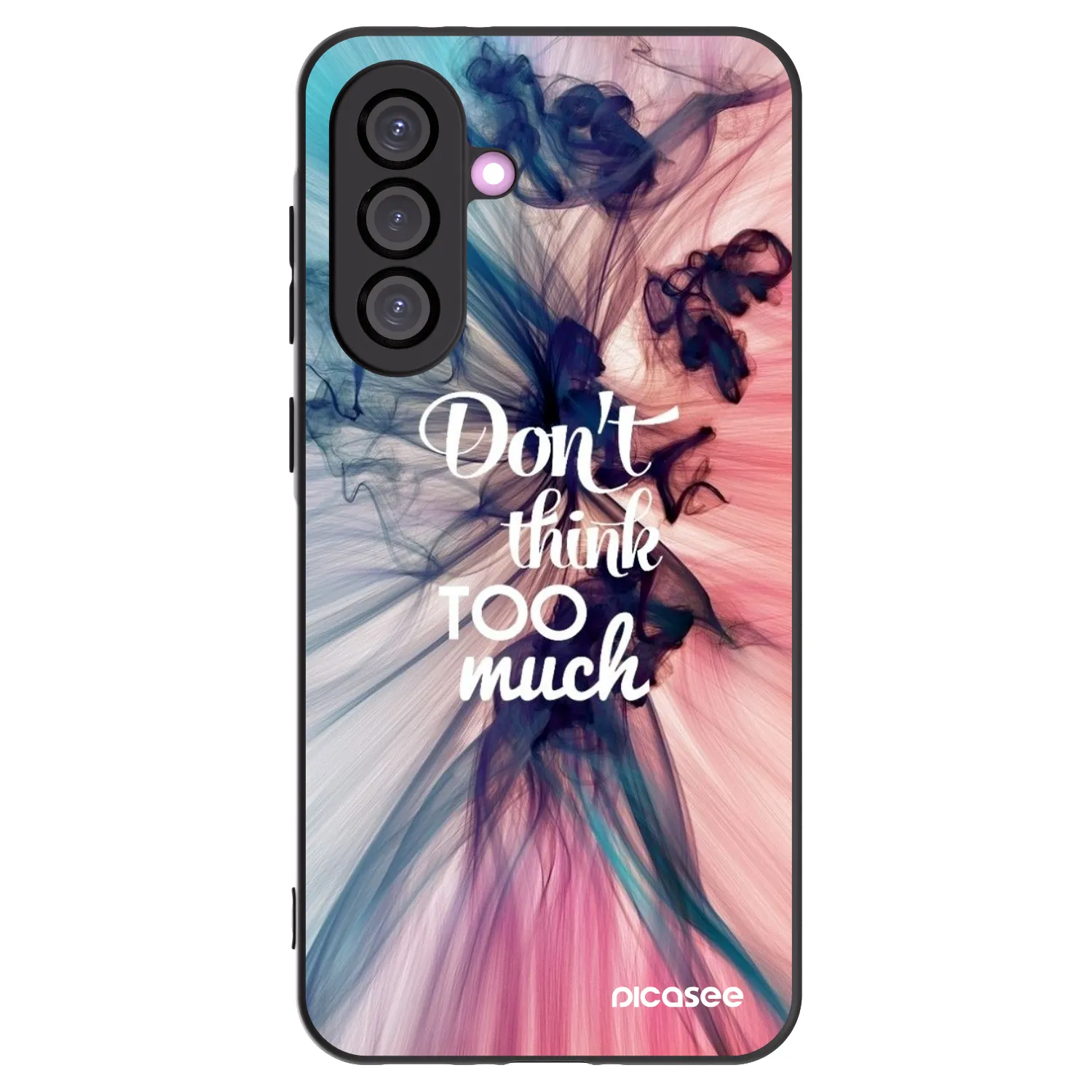 Picasee silikonowe czarne etui na Samsung Galaxy A56 5G A566B - Don't think TOO much