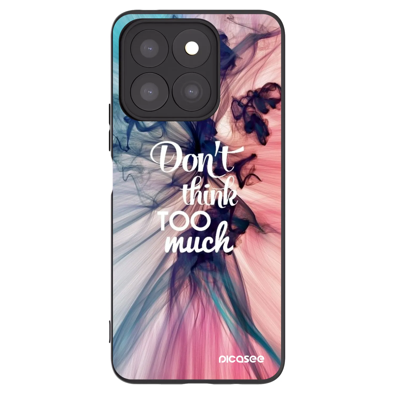 Picasee silikonowe czarne etui na Honor X8c - Don't think TOO much