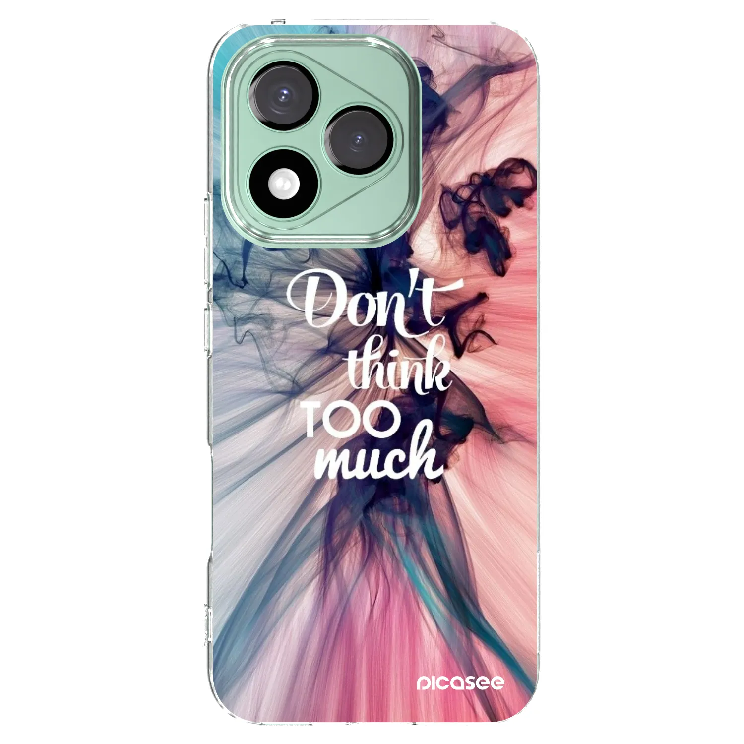 Picasee silikonowe przeźroczyste etui na Honor 400 Lite 5G - Don't think TOO much