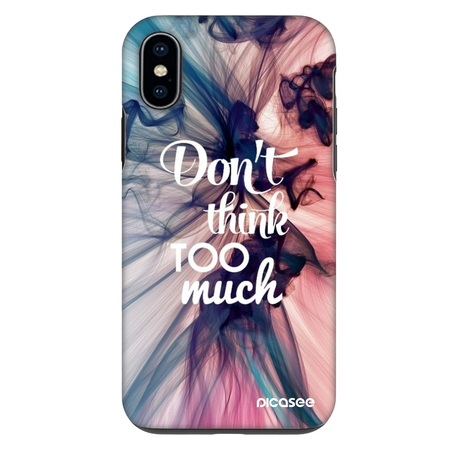 Picasee Fashion Case na Apple iPhone X/XS - Don't think TOO much