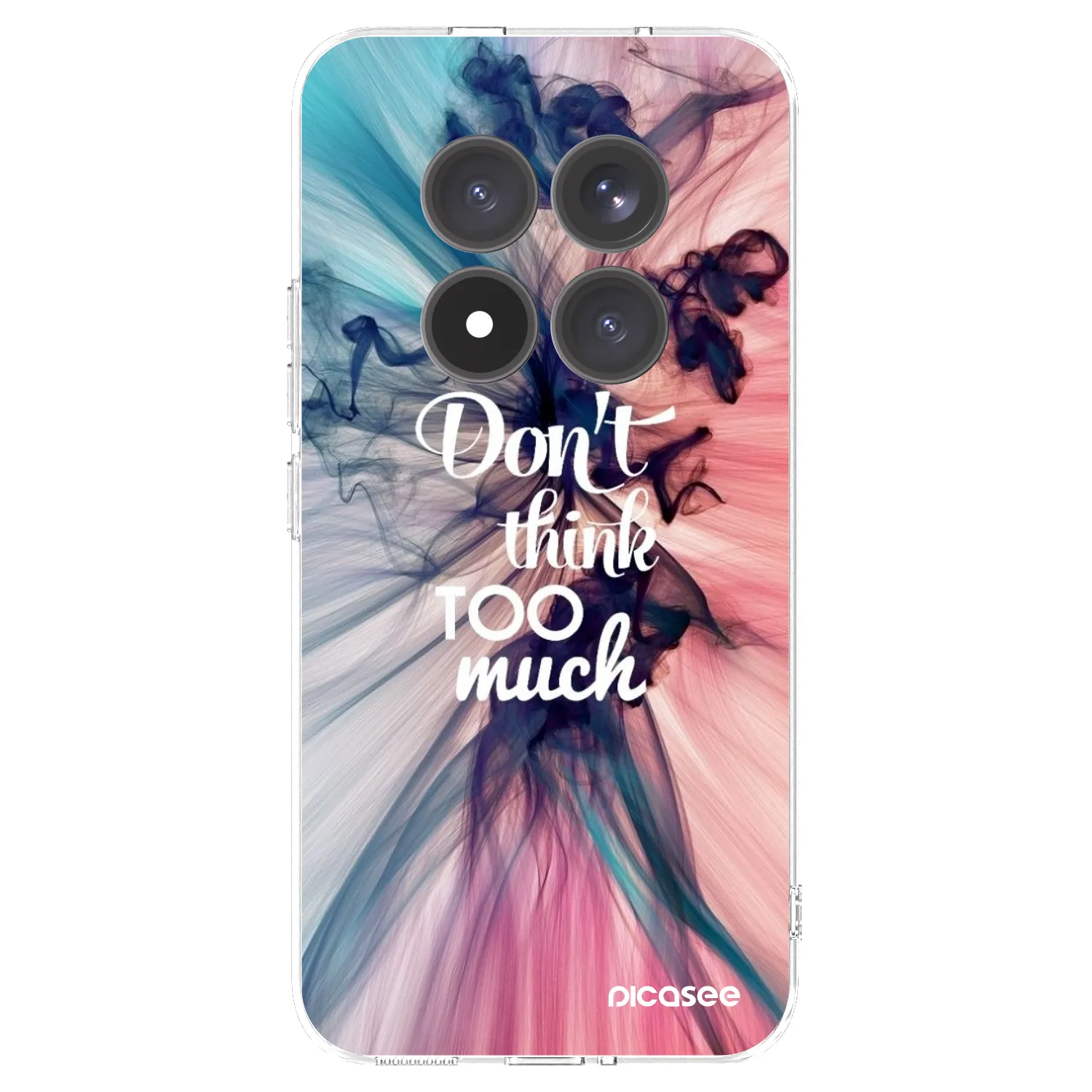 Picasee silikonowe przeźroczyste etui na Xiaomi Redmi Note 15 Pro+ - Don't think TOO much