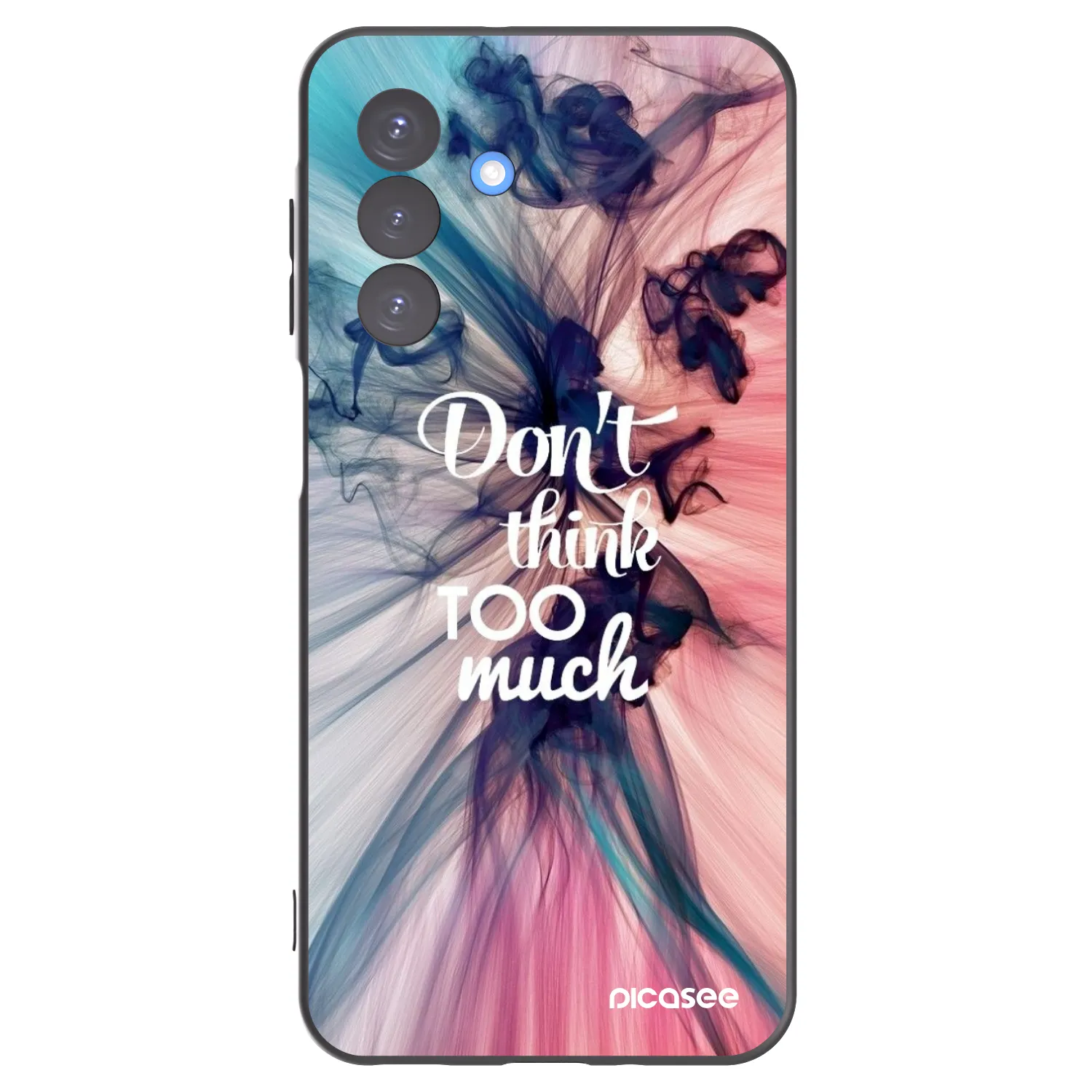 Picasee silikonowe czarne etui na Samsung Galaxy A17 5G - Don't think TOO much