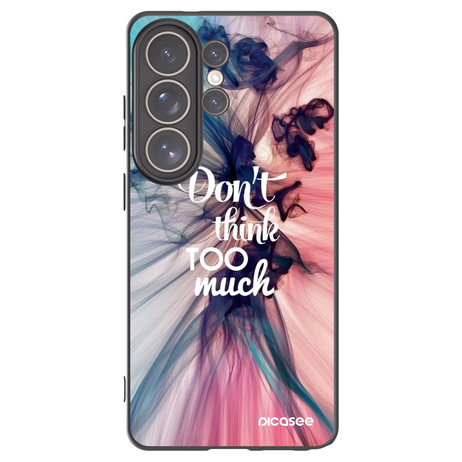 Picasee silikonowe czarne etui na Samsung Galaxy S26 Ultra - Don't think TOO much