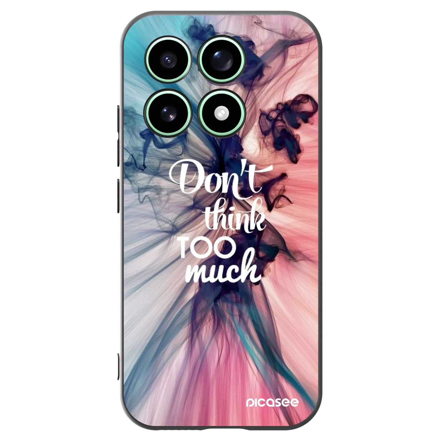 Picasee silikonowe czarne etui na Xiaomi 17 - Don't think TOO much