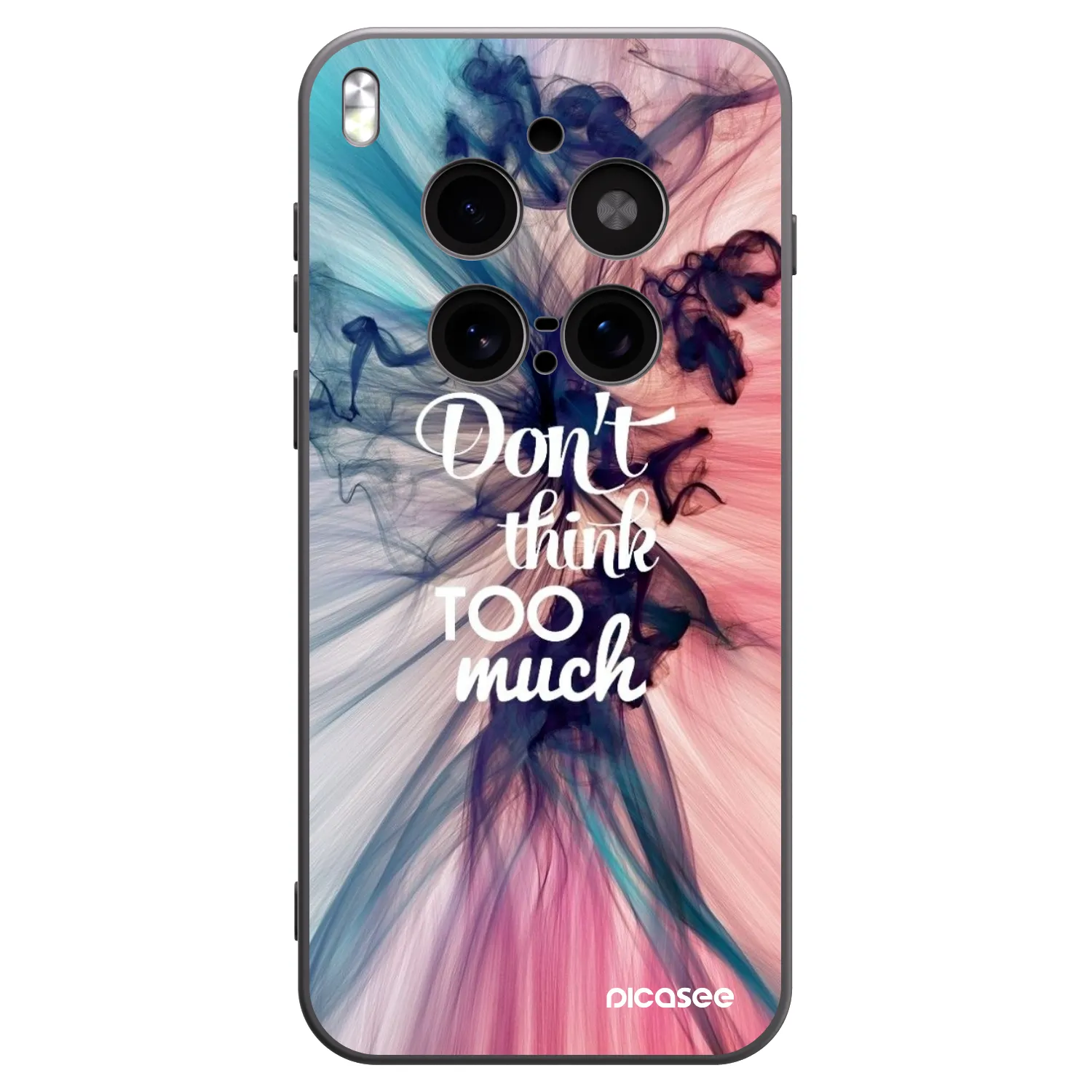 Picasee silikonowe czarne etui na Vivo X300 Pro - Don't think TOO much