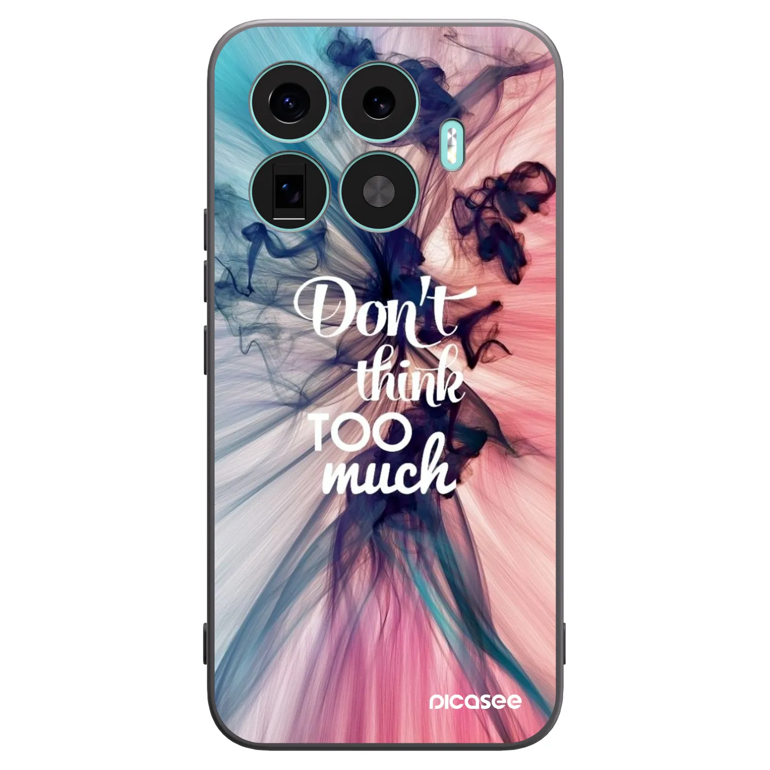 Picasee silikonowe czarne etui na Xiaomi 17T Pro - Don't think TOO much