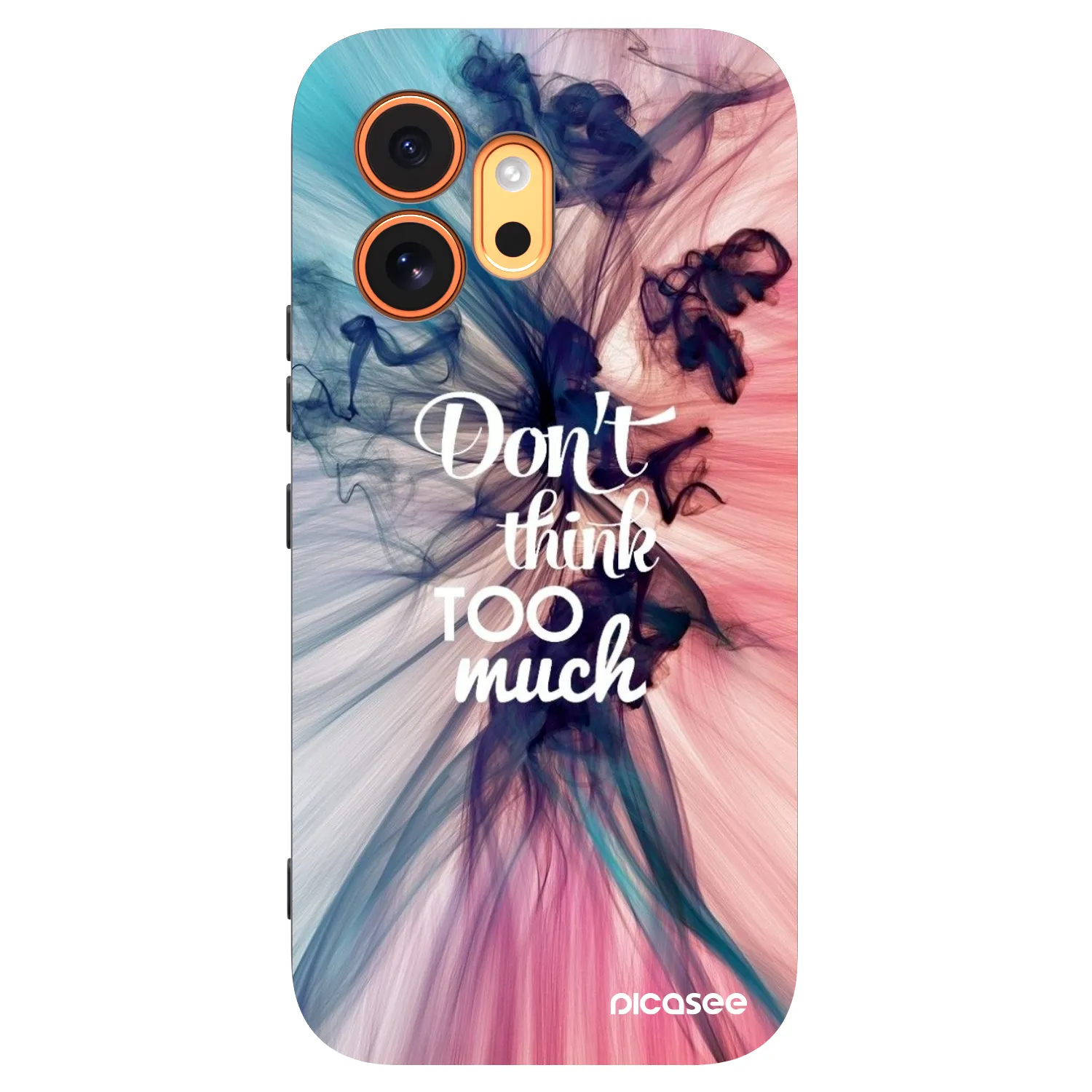 Picasee silikonowe czarne etui na Honor 600 - Don't think TOO much