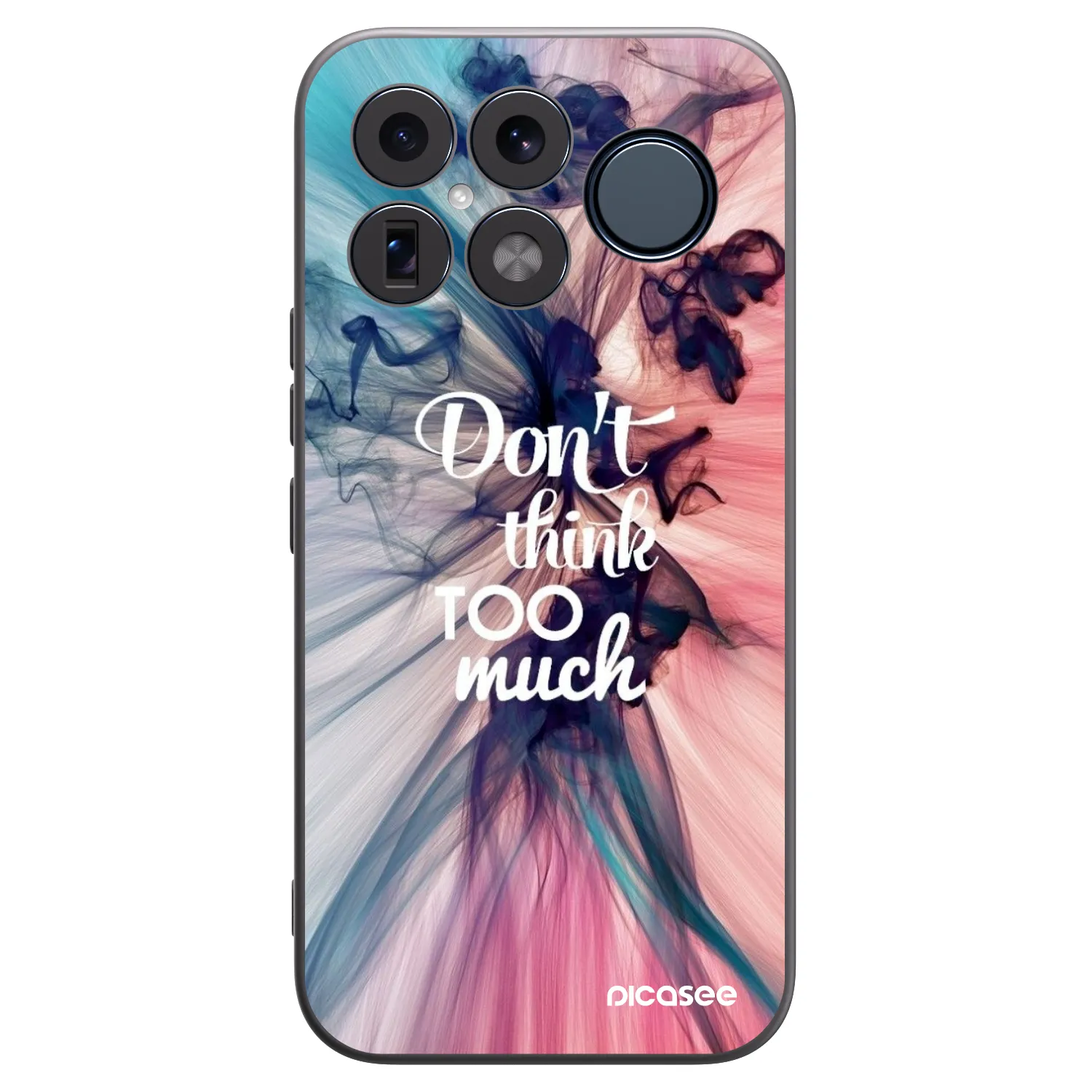 Picasee silikonowe czarne etui na Xiaomi Poco F8 Ultra - Don't think TOO much