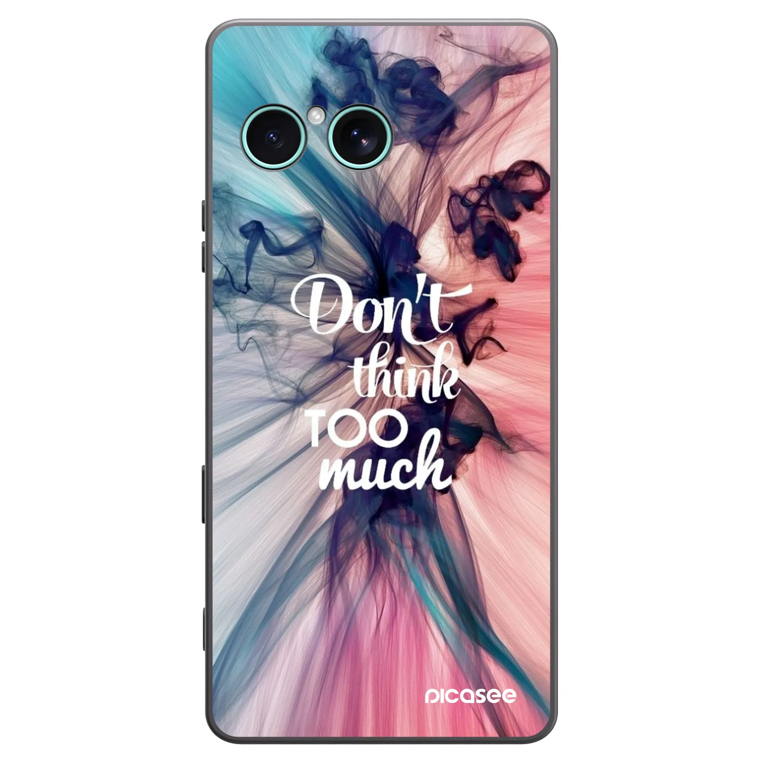 Picasee silikonowe czarne etui na Sony Xperia 10 VII - Don't think TOO much