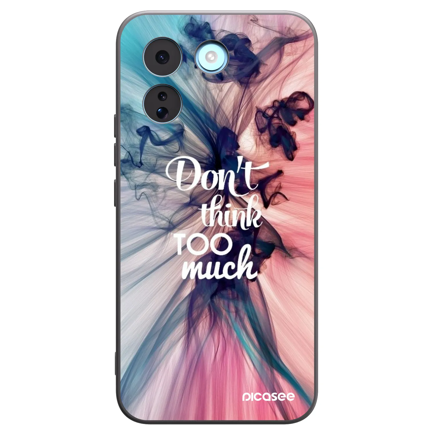 Picasee silikonowe czarne etui na Xiaomi Redmi Note 17 Pro MAX 5G - Don't think TOO much