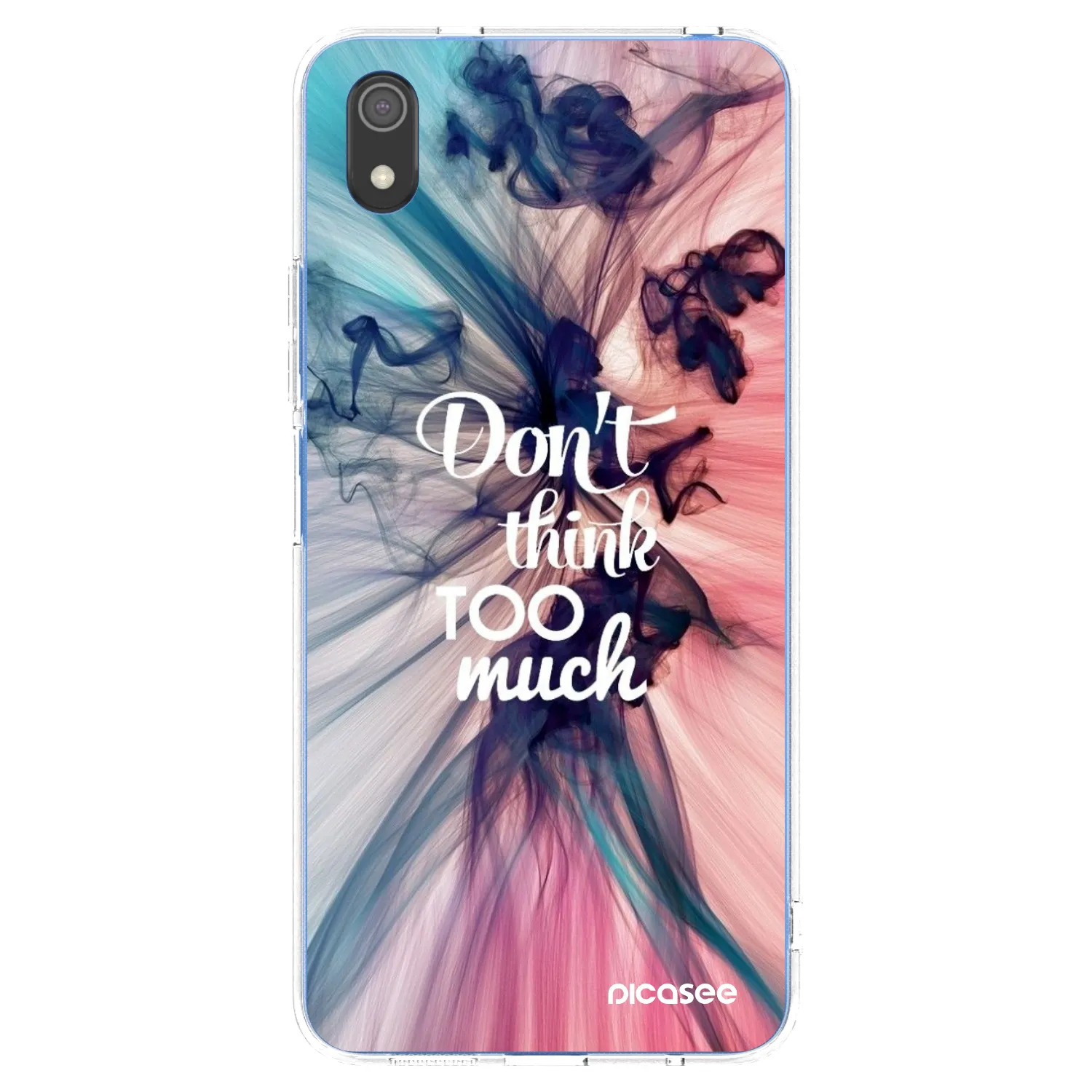 Picasee silikonowe przeźroczyste etui na Xiaomi Redmi 7A - Don't think TOO much