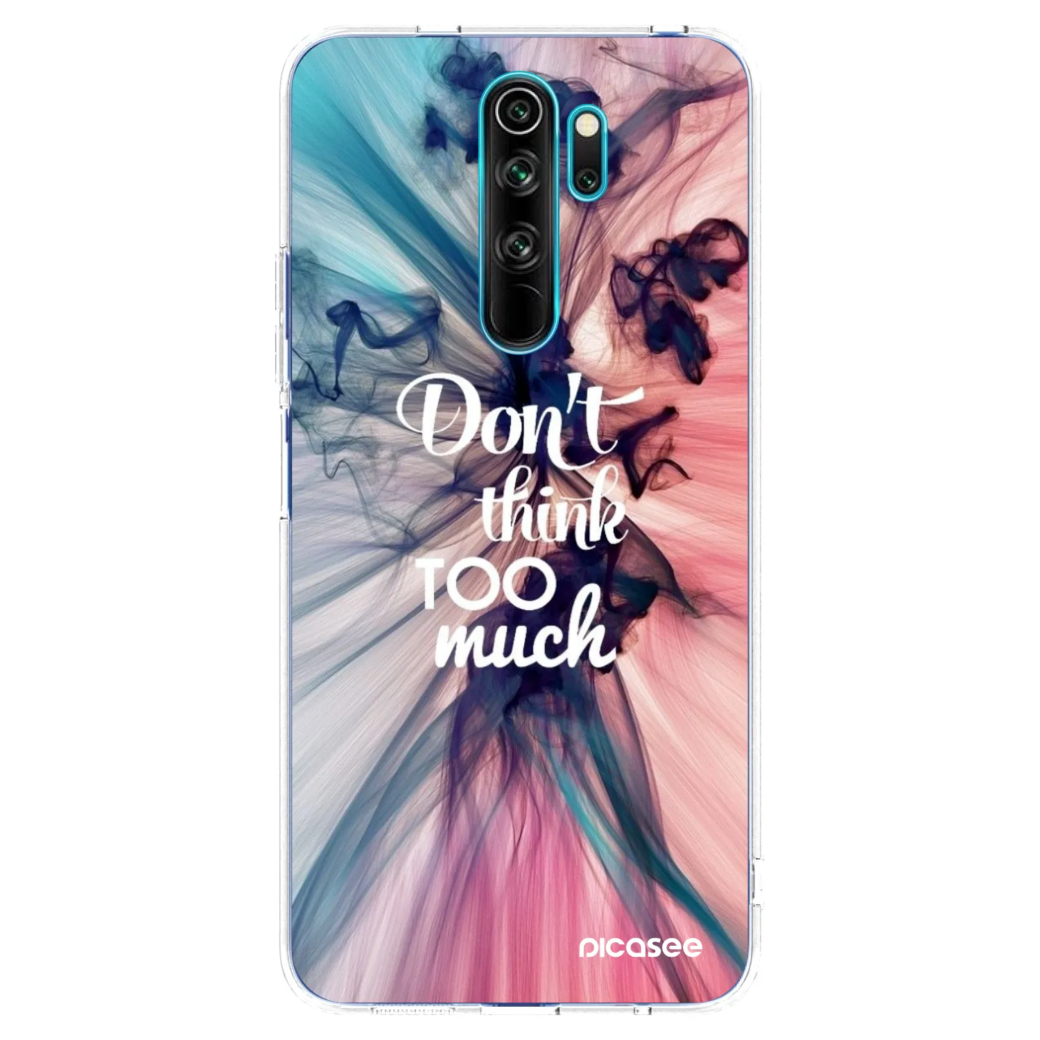 Picasee silikonowe przeźroczyste etui na Xiaomi Redmi Note 8 Pro - Don't think TOO much